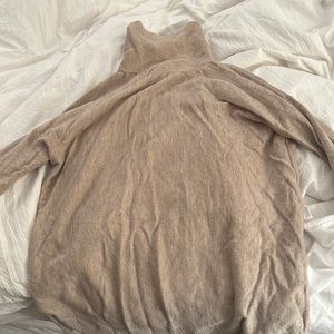 Loft oversized beige turtleneck top (runs big - fits more like a medium!)